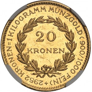 République (1918-1938). 20 kronen 1924, Vienne.