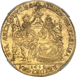 Brabant (duché de), Albert et Isabelle (1598-1621). Double souverain 1618, Bruxelles.