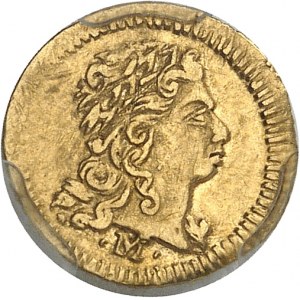 Jean V (1706-1750). Cruzadinho (400 réis) 1734, M, Minas Gerais.
