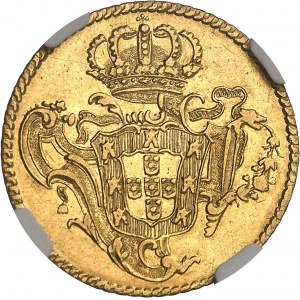 Joseph Ier (1750-1777). 3200 réis (meia peça) 1772, R, Rio de Janeiro.