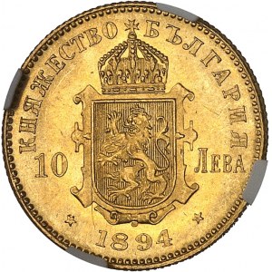 Ferdinand Ier (1887-1918). 10 leva 1894, KB, Kremnitz.