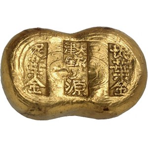 République de Chine (1912-1949). Lingot d’un tael en or, ou Sycee, frappe privée ND.
