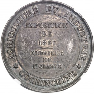 Second Empire / Napoléon III (1852-1870). Médaille de 1ère classe, Exposition agricole et industrielle de 1867, par Barre 1867, Paris.