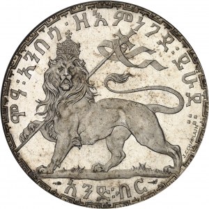 Ménélik II (1889-1913). Birr, Flan bruni (PROOF) EE 1892 (1900), A, Paris.