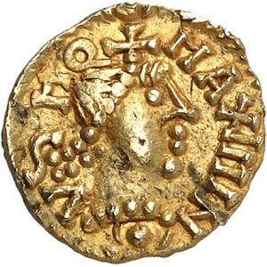 Aquitaine, Banassac, monétaire Maximin. Trémissis ND (c.640), Banassac.