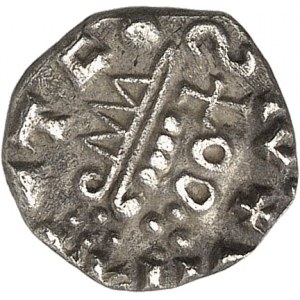Aquitaine, Bourges (région de). Denier ND (c.750).