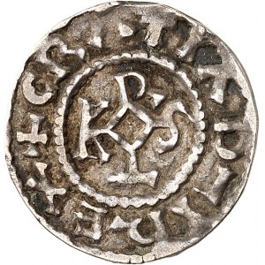Charles II le Chauve (840-877). Denier ND (840-877), Cambrai, monastère de Saint-Géry.