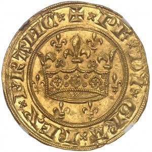 Philippe VI (1328-1350). Couronne d’or ND (1340).