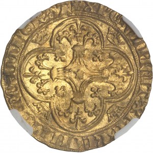 Charles VI (1380-1422). Écu d’or à la couronne, 4e émission ND (1394-1411), Romans.