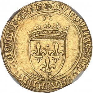 Louis XI (1461-1483). Écu d’or au soleil ND (1475-1483), Tours.