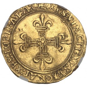 Gênes, Louis XII (1499-1512). Écu d’or au soleil, seconde période d’occupation de Gênes ND (1507-1512), Gênes.
