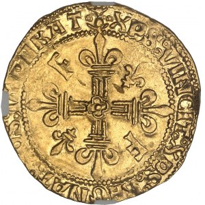 François Ier (1515-1547). Écu d’or au soleil de Provence, 3e émission ND (1523-1525), Aix-en-Provence.