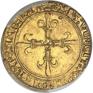 François Ier (1515-1547). Écu d’or au soleil du Dauphiné, 1er type, 3e émission ND (1525-1528), Crémieu.