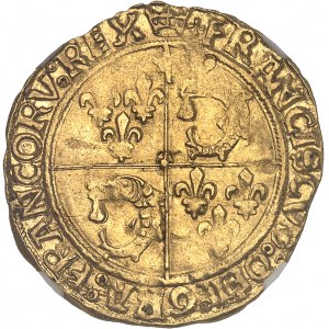 François Ier (1515-1547). Écu d’or au soleil du Dauphiné, 4e type, 3e émission ND (1528-1530), Crémieu.