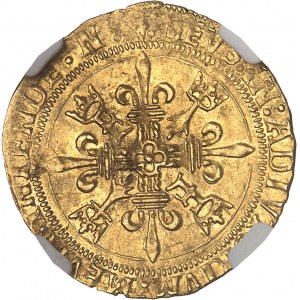 François Ier (1515-1547). Écu d’or au soleil de Bretagne, 2e type ND (1534-1540), N, Nantes.