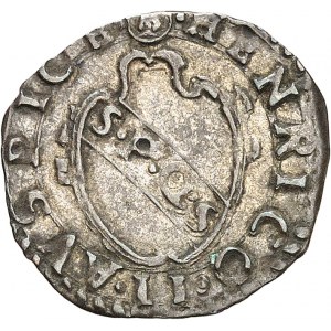 Henri II (1547-1559). Demi-parpaillole de 5 quattrini 1557, Montalcino.