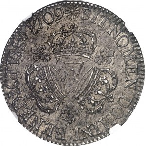 Louis XIV (1643-1715). Écu aux trois couronnes 1709, A, Paris.