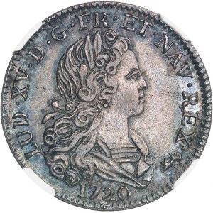 Louis XV (1715-1774). Petit louis d’argent 1720, A, Paris.