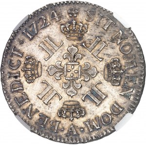 Louis XV (1715-1774). Écu aux huit L 1724, A, Paris.