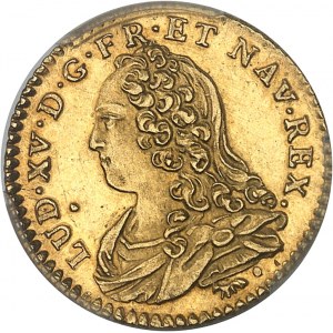 Louis XV (1715-1774). Demi-louis d’or aux lunettes 1739, 2e semestre, A, Paris.