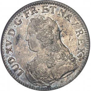 Louis XV (1715-1774). Écu aux rameaux d’olivier 1728, V, Troyes.