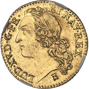 Louis XV (1715-1774). Louis d’or au bandeau 1741, T, Nantes.