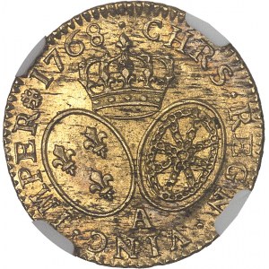 Louis XV (1715-1774). Louis d’or au bandeau 1768, 2e semestre, A, Paris.