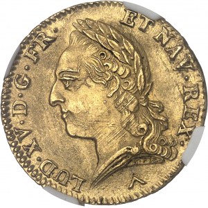 Louis XV (1715-1774). Double louis d’or à la vieille tête 1772, W, Lille.