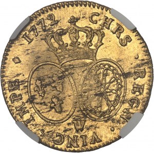 Louis XV (1715-1774). Double louis d’or à la vieille tête 1772, W, Lille.