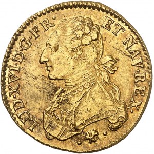 Louis XVI (1774-1792). Double louis d’or aux lunettes 1776, L, Bayonne.