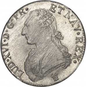 Louis XVI (1774-1792). Écu aux rameaux d’olivier 1784, I, Limoges.