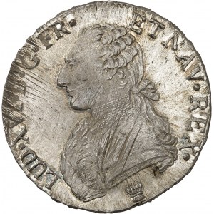 Louis XVI (1774-1792). Écu aux rameaux d’olivier 1784, I, Limoges.