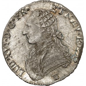 Louis XVI (1774-1792). Écu aux rameaux d’olivier 1784, I, Limoges.