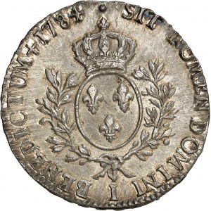Louis XVI (1774-1792). Écu aux rameaux d’olivier 1784, I, Limoges.
