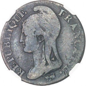Directoire (1795-1799). Cinq centimes Dupré, petit module An 5 (1796), A, Paris.
