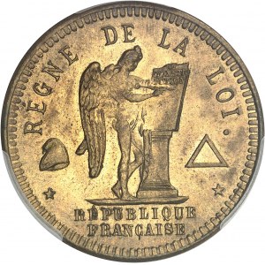 Directoire (1795-1799). Essai au module du décime, Frappe spéciale (SP) ND (Restauration ?), Paris.