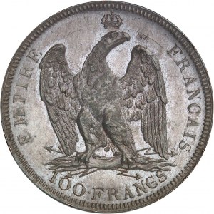 Premier Empire / Napoléon Ier (1804-1814). Essai de 100 francs Or, frappe en bronze, par Vassallo 1807, Gênes.