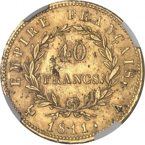 Premier Empire / Napoléon Ier (1804-1814). 40 francs Empire 1811, A, Paris.