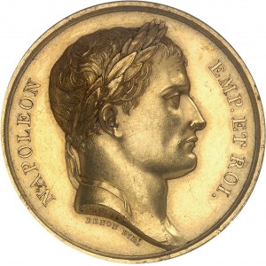 Premier Empire / Napoléon Ier (1804-1814). Médaille d’Or, Prix du salon de peinture de 1808, par Andrieu 1808, Paris.