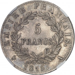 Cent-Jours / Napoléon Ier (mars-juillet 1815). 5 francs Empire 1815, A, Paris.