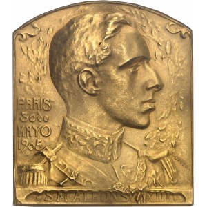 IIIe République (1870-1940). Médaille d’Or, visite du président Émile Loubet à Madrid, du 23 au 26 octobre 1905, par A. Querol 1905, Barcelone (Vallmitjana).