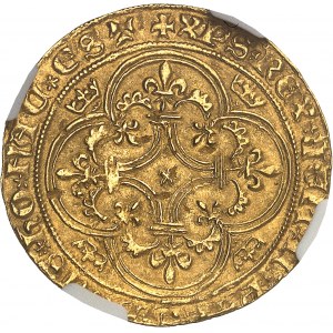 Provence (comté de), Louis II (1384-1417). Écu d’Or, 2e type ND (1384-1388), Avignon ?