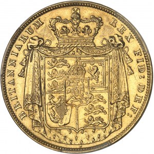 Georges IV (1820-1830). 2 souverains (2 pounds), Flan bruni (PROOF) 1826, Londres.