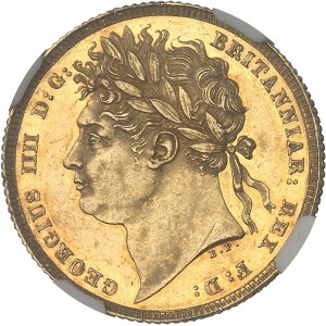 Georges IV (1820-1830). Souverain, Flan bruni (PROOF) 1821, Londres.