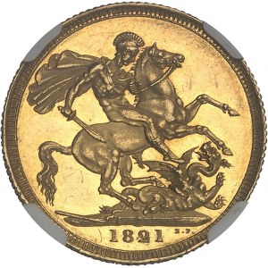 Georges IV (1820-1830). Souverain, Flan bruni (PROOF) 1821, Londres.