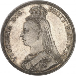 Victoria (1837-1901). Couronne (Crown), jubilé de la Reine 1887, Londres.