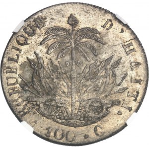 République, Jean-Pierre Boyer, président et chef suprême (1818-1843). 100 centimes An 27 (1830), Port-au-Prince.