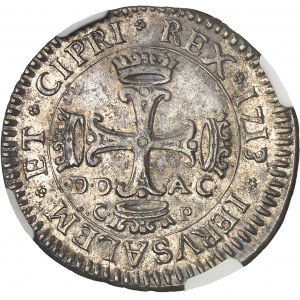 Savoie, Victor-Amédée II, roi de Sicile (1713-1718). 3 tari 1713 DD-AC / CP, Palerme.