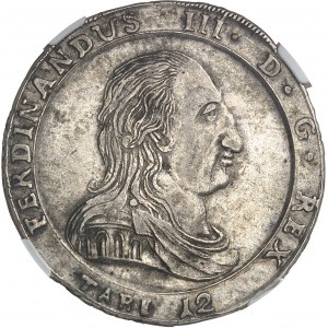 Sicile (royaume de), Ferdinand III (1759-1816). 12 tari 1806 JUI, Palerme.