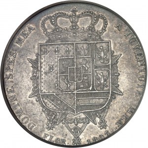Toscane (Grand-duché de), Charles Louis (1803-1807). Dena de 10 lire, régence de Marie-Louise 1807, Florence.